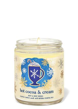🍫сладкая свеча hot cocoa cream love bath and body works