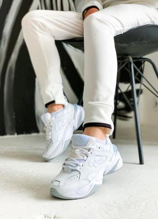 Nike m2k tekno white шикарные женские кроссовки найк текно