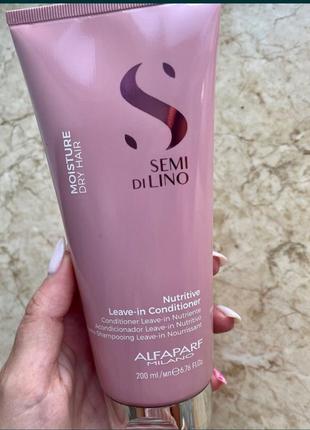 Не смываемый кондиционер увлажняющий alfaparf milano semi di lino moisture nutritive leave-in conditioner1 фото