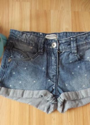 Фірмові джинсові шорти verbaudet дитині 4-5 років стан відмінний