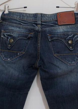 Новые джинсы капри тертые w27 'g-star' 'limit cropped wmn'4 фото