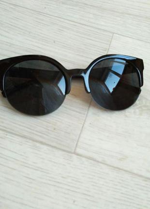 Скидка!новые,стильные,модные,трен,солнцезащитные очки,зеркальные,ретро,черные лисички3 фото
