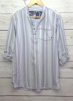 Брендовий сорочка жіноча сорочка в синю смужку