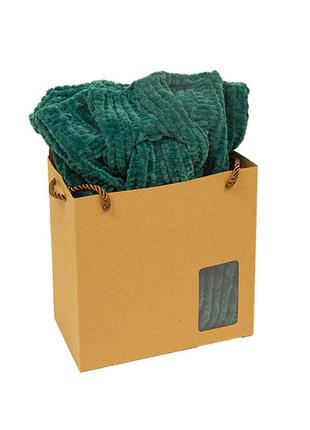 Вязаный шарф снуд хомут зеленый цвет3 фото