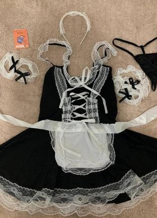 Костюм горничной служанки для ролевых игр