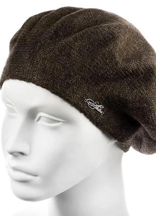 Берет шерстяной atrics wh664 коричневый