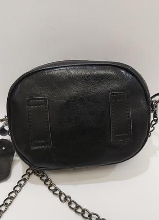 Шкіряна жіноча сумочка bl88868 чорна міні9 фото