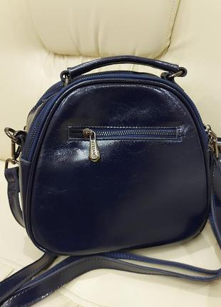 Синяя кожаная женская сумочка ble03425 фото