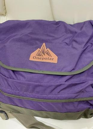 Надійна міська сумка onepolar m5629 violet якісна фіолетова 12 літрів2 фото