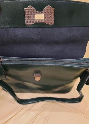 Жіноча сумочка зелена з натуральної шкіри grn20858 фото