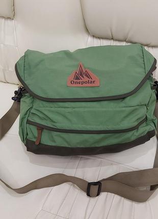 Спортивная сумка onepolar g5629 green качественная зеленая 12 литров3 фото