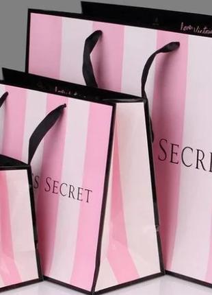 Подарунковий пакет victoria's secret  середній (20*25 см)