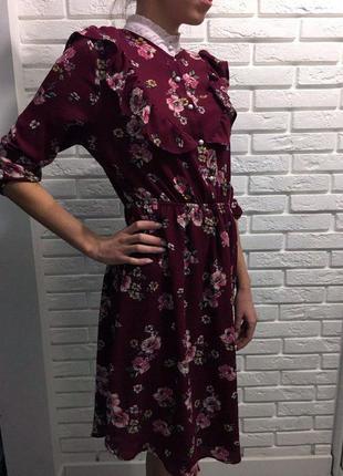 Трендовое винтажное платье в цветочный принт!