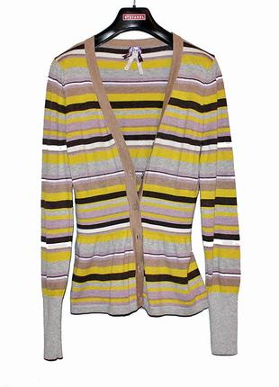 Фірмова кофта кардиган next with love в смужку розмір 10