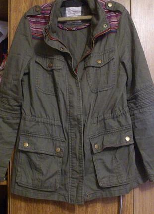 Легкая куртка парка плащик без подкладки бренд new look