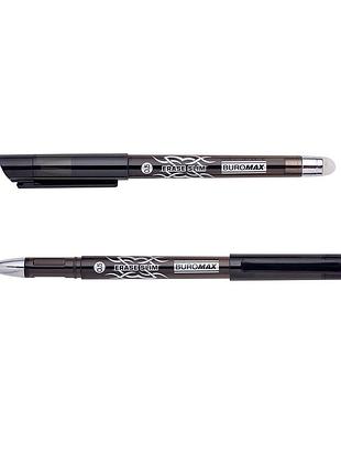 Ручка гелева "пиши-стирай" erase slim, 0,5 мм, чорне чорнило bm.8300-02 (6307)