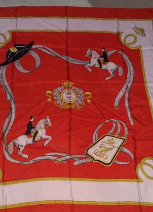 Шовковий хустку furnkranz саржевый шовк 86*89 шов роуль 63 грама не hermes