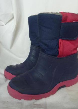Итальянские сноубутсы 32/33р-21-21,5см, теплые, не промокают