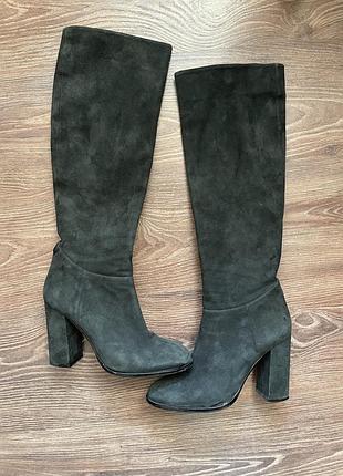 Осінні замшеві сапожки