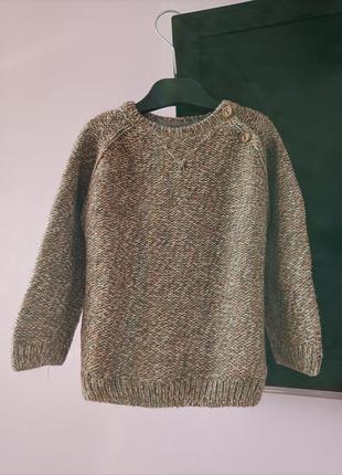 Трикотажний светр з крученої пряжі7 фото