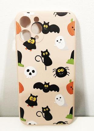 Чохол для apple iphone 11 pro хелловін. колір: бежевий