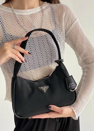 Женская сумка prada mini black1 фото