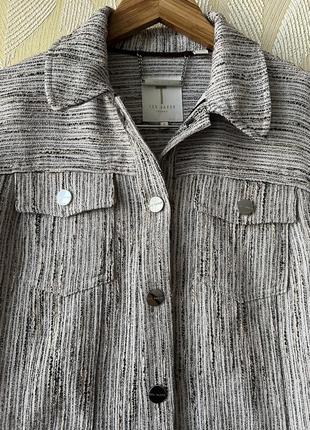 Пиджак с люрексом ted baker london размер 21 фото