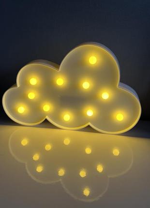 Лед светильник-ночник в винляде бллой тучки