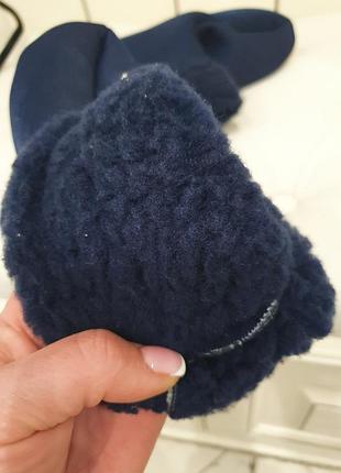 Домашние теплые высокие тапочки