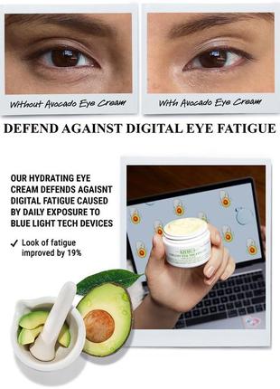 Крем kiehl's 28 мл для шкіри навколо очей з авокадо kiehls creamy eye treatment with avocado kiehl’s2 фото