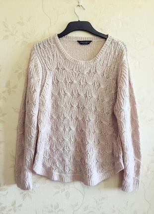 Мягкий свитерок пудрового цвета doroty perkins, большой размер м'який светр
