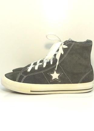 Дитячі замшеві утеплені кеди converse р. 39