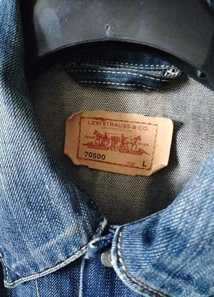 Джинсовая куртка levi strauss размер l2 фото