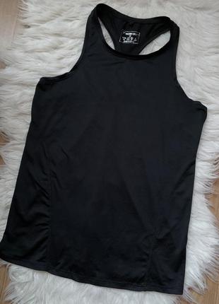 Черная базовая майка для спорта