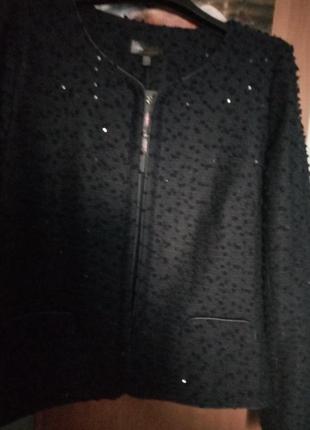 Пиджак с паетками нарядный2 фото