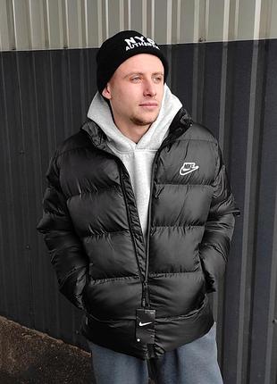 Пуховик nike nsw черный зимний мужской