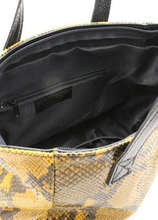 Итальянская кожаная сумка мини шопер. оригинал.3 фото