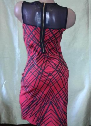 Шикарное красно-черное платье футляр ribbon англия. ribbon. на пике популярности3 фото