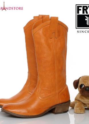 Frye usa жіночі чоботи ковбойські шкіряні високі козаки 100% шкіра чобітки демисезон