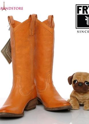 Frye usa жіночі чоботи ковбойські шкіряні високі козаки 100% шкіра чобітки демисезон