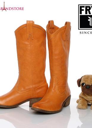 Frye usa жіночі чоботи ковбойські шкіряні високі козаки 100% шкіра чобітки демисезон