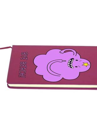 Блокнот а5 принцеса пухирця (lumpy space princess) малиновий (92288-1578-fu)4 фото