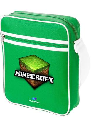 Сумка-месенджер майнкрафт (minecraft) зелений (92289-1174-kg)