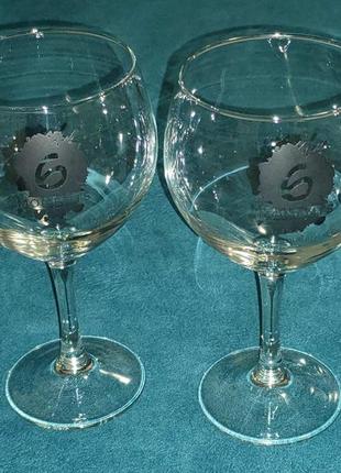 Класні келихи для вина "6 moments". 500-550 мл. нові5 фото