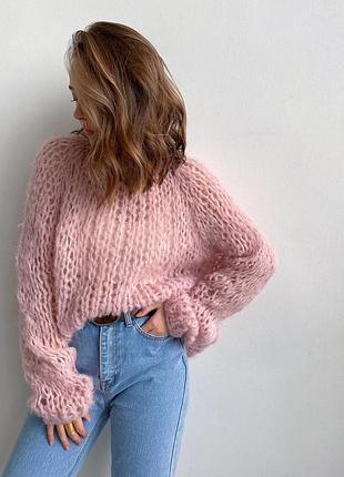 Оверсайз свитер из шерсти альпака 5