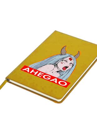 Блокнот а5 ахэгао девушка-рот лого(ahegao girl logo) желтый (92288-3508-sy)5 фото