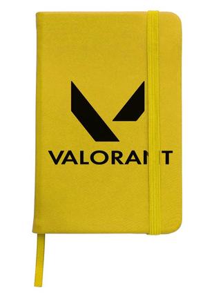 Блокнот а5 валорант лого(valorant logo) жовтий (92288-3539-sy)