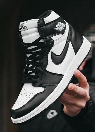 Зима хутро зимові кросівки nike air jordan 1 / зимові найк джердан з хутром шкіра топ якість