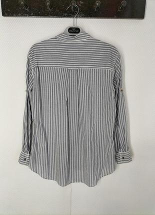 Рубашка блуза блузка кофта в полоску6 фото