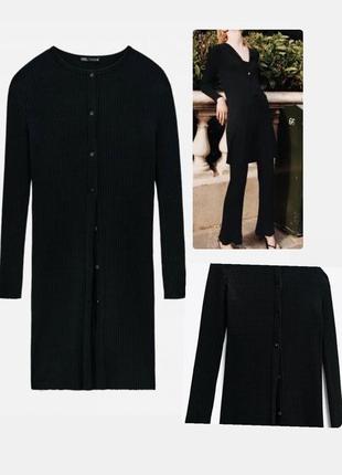 Плаття туніка на ґудзики zara